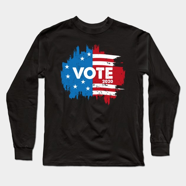 American Vote 2020 Long Sleeve T-Shirt by Bubsart78